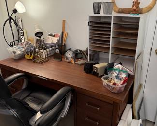 Desk, Office Supplies