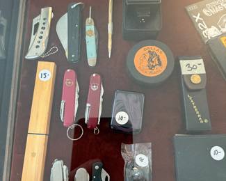 Pocket Knives, TI Calculator, Camera Flash, etc.