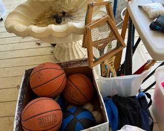 Basketballs, Bats, Tennis Rackets