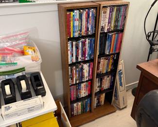 VHSs and DVDs