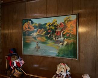 Richard Thompson oil painting, 1970