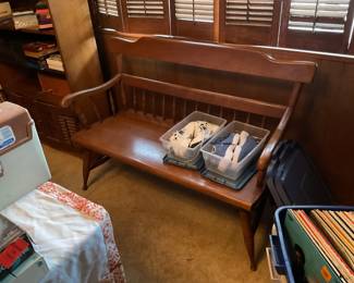 Wood bench