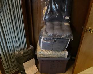 Bedding. Cushions