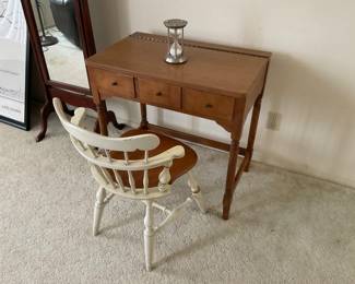 Vintage writing desk and chair