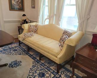 camel back sofa
