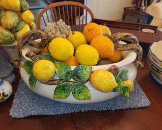 Italian Pottery with Lemons