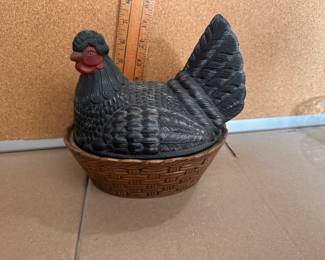Black Hen on Nest $8.00