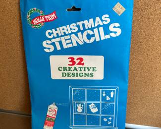 Holly Trim Christmas Stencils $6.00