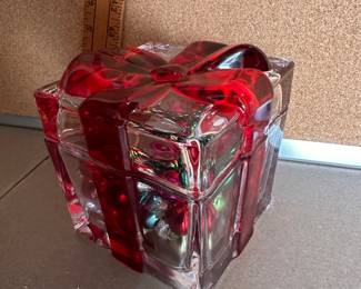 Glass Box with Mini Ornaments $6.00
