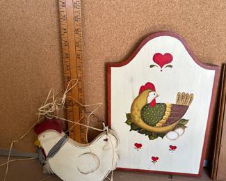 2 Wooden Chicken $6.00