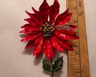 Poinsettia Brooch $4.00