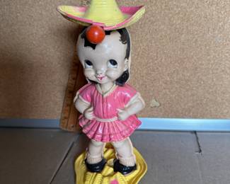 Wind Up Girl with Spinning Hat $20.00