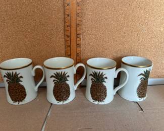 Fitz and Floyd Pineapple Mugs $20.00