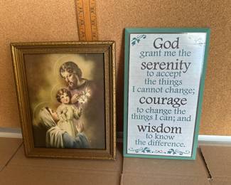 Both Religious Wall Pieces $14.00