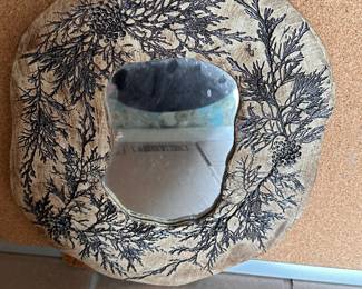 Leaf Sculpted Mirror $8.00