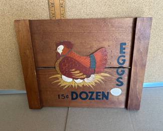 Wood Chicken Sign $8.00