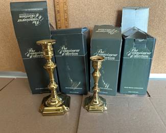 4 Brass Candlesticks $14.00