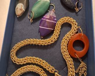 Necklace with Interchangeable Pendants $24.00