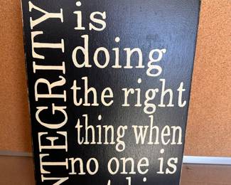 Integrity Art $5.00