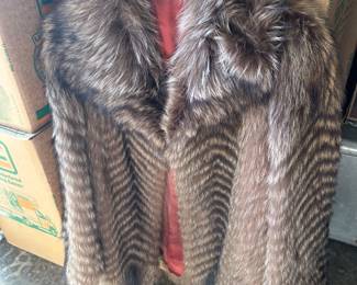 Size Large Raccoon Fur Marshall Field's $55.00