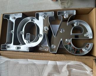 Love Battery Operated Sign $8.00