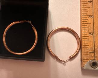 Large Hoop Earrings Marked 925 $8.00