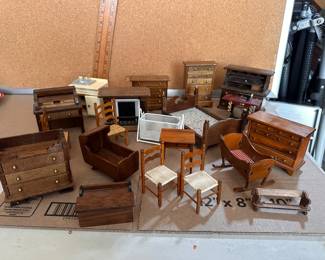 Wood Dollhouse Furniture $22.00