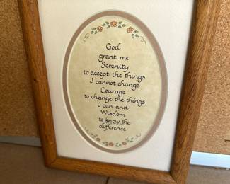 God Grant Me Framed Wall Art $4.00