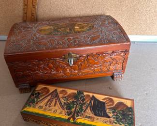 2 Wood Boxes $12.00