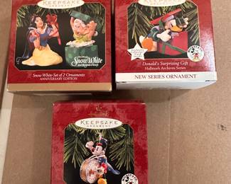 3 Disney Ornaments $12.00