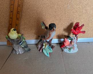 3 Bird Figurines $10.00
