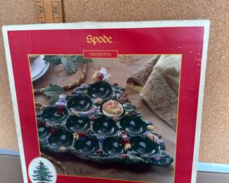 Spode Christmas Tree Egg Dish $25.00