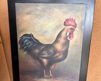 Rooster Framed Print $10.00
