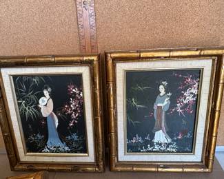 2 Asian Woman Framed Art #2 $60.00
