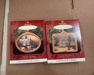 2 Hallmark Thomas Kinkade Ornaments $4.00