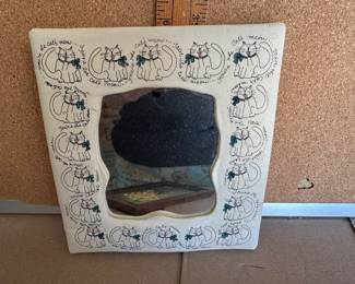 Cat Framed Mirror $5.00