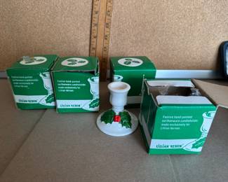 Lilian Vernon Holly Candlesticks $12.00