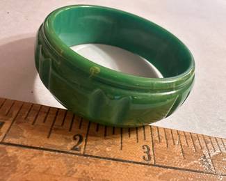 Green Bangle Bracelet $12.00
