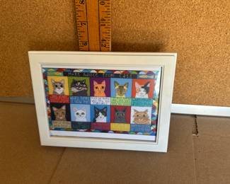 Cute Cat Sayings Wall Art $5.00