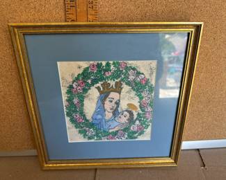 Framed Mary and Jesus $14.00