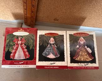 3 Barbie Ornaments $9.00