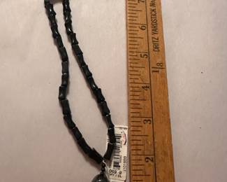 Black Stone Necklace $10.00
