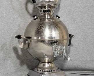 3 Russian Samovar. 12 x 12 x 19.