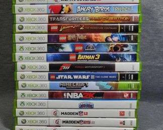 1 18 Xbox 360 Games. Madden, Angry Birds, Lego, Transformers, and more.