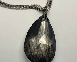 Mercury Prism Glass Pendant Necklace