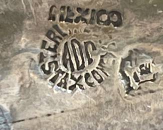 Back Sterling Taxco Brooch