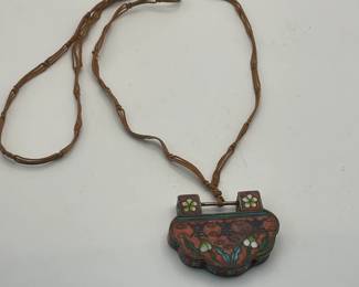 Antique lock necklace.