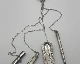 Rare Sterling Chatelaine