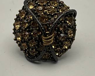 Handmade Rhinestone Ring