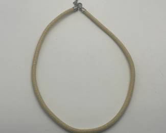 Sterling and Leather Necklace